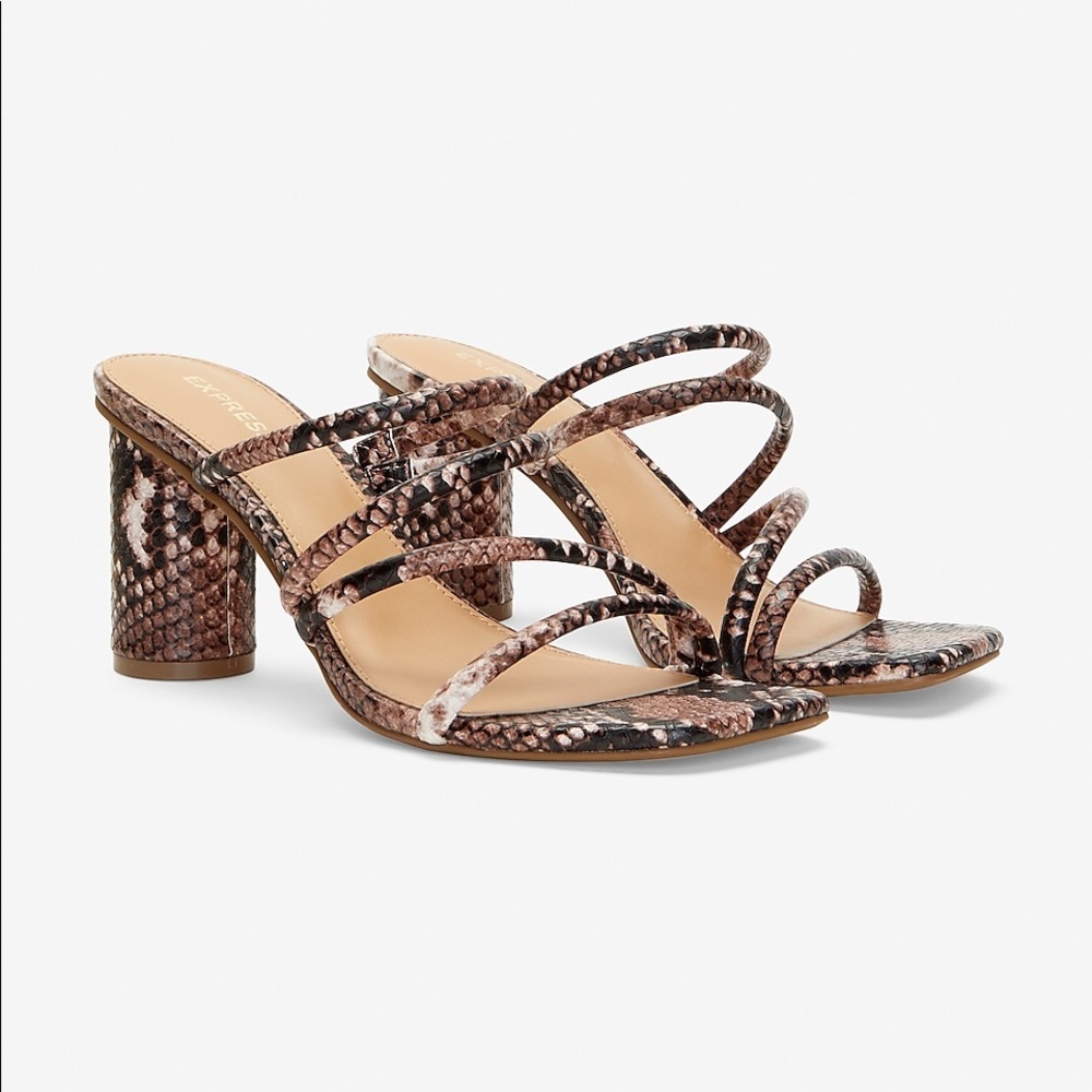 Express Strappy Block Heel